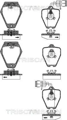 Brake Pad Set, disc brake (8110 29046)