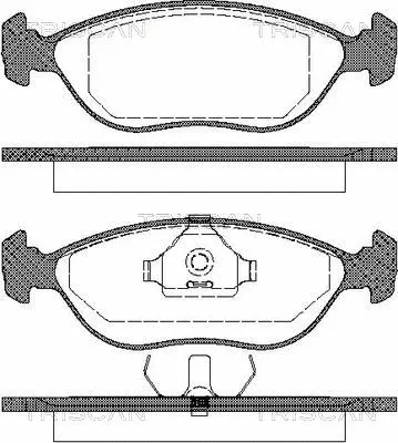 Brake Pad Set, disc brake (8110 27001)
