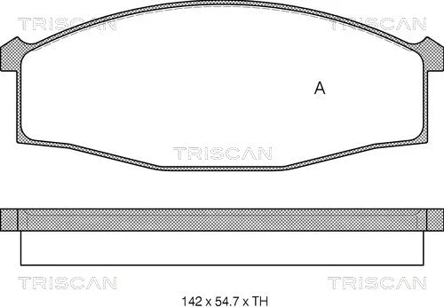 Brake Pad Set, disc brake (8110 14007)