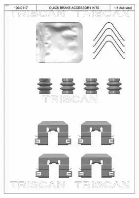 Accessory Kit, disc brake pad (8105 431660)