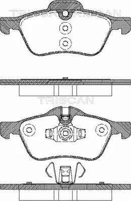 Brake Pad Set, disc brake (8110 17017)
