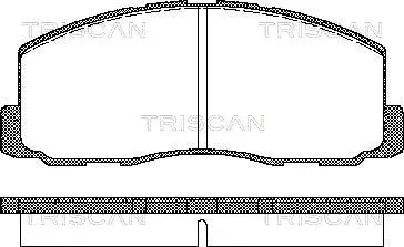 Brake Pad Set, disc brake (8110 42125)