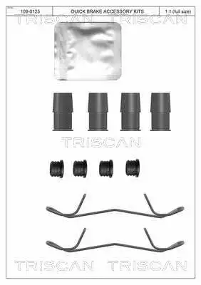 Accessory Kit, disc brake pad (8105 131656)