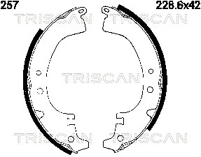 Brake Shoe Set (8100 10257)