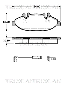 Brake Pad Set, disc brake (8110 23042)