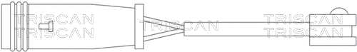 Warning Contact, brake pad wear (8115 10012)