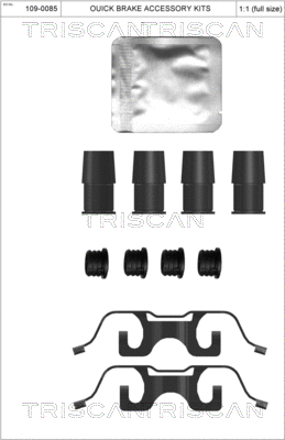 Accessory Kit, disc brake pad (8105 231624)