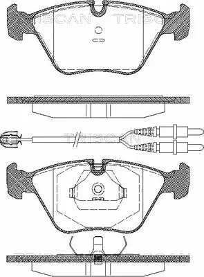 Brake Pad Set, disc brake (8110 28001)