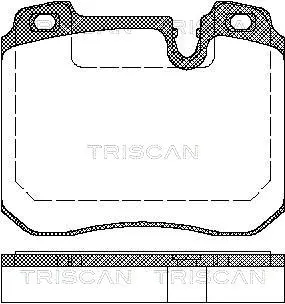 Brake Pad Set, disc brake (8110 11014)