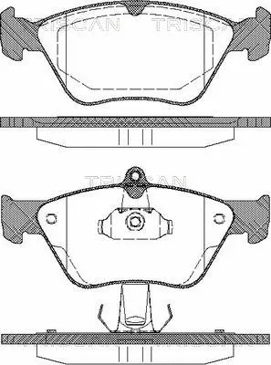 Brake Pad Set, disc brake (8110 24001)