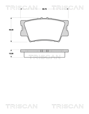 Brake Pad Set, disc brake (8110 13069)