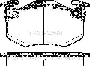 Brake Pad Set, disc brake (8110 25177)