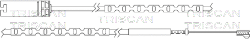 Warning Contact, brake pad wear (8115 17021)