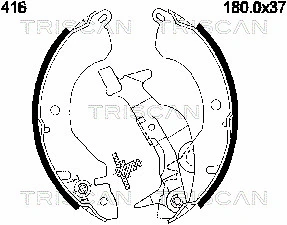 Brake Shoe Set (8100 42416)