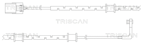 Warning Contact, brake pad wear (8115 10013)