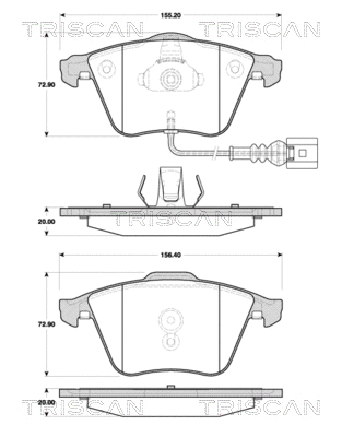 Brake Pad Set, disc brake (8110 29069)
