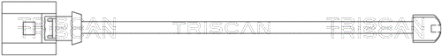 Warning Contact, brake pad wear (8115 29011)