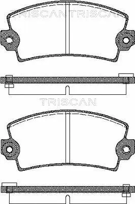 Brake Pad Set, disc brake (8110 10732)