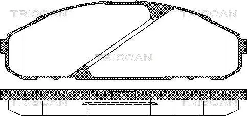 Brake Pad Set, disc brake (8110 14040)