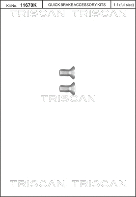 Screw Set, brake disc (8105 116011)