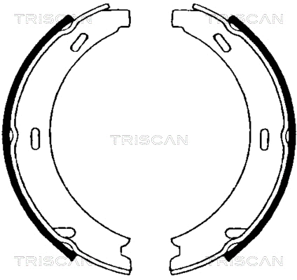 Brake Shoe Set, parking brake (8100 23552)