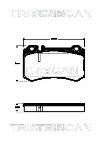 Brake Pad Set, disc brake (8110 23039)