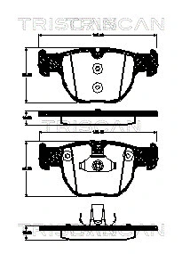 Brake Pad Set, disc brake (8110 17022)
