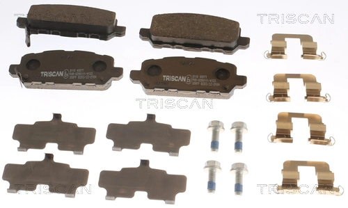 Brake Pad Set, disc brake (8110 40071)