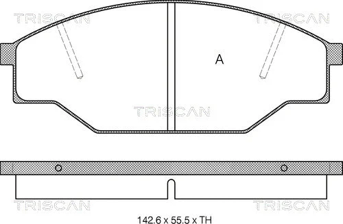 Brake Pad Set, disc brake (8110 10005)