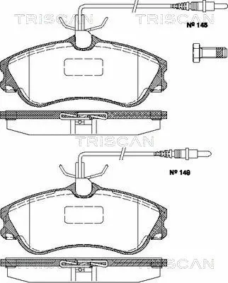 Brake Pad Set, disc brake (8110 28008)