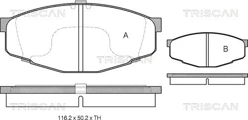 Brake Pad Set, disc brake (8110 13065)
