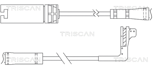 Warning Contact, brake pad wear (8115 11054)