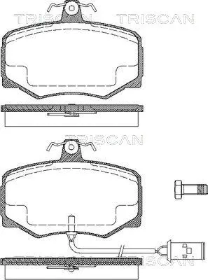 Brake Pad Set, disc brake (8110 10003)