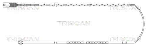 Warning Contact, brake pad wear (8115 11018)
