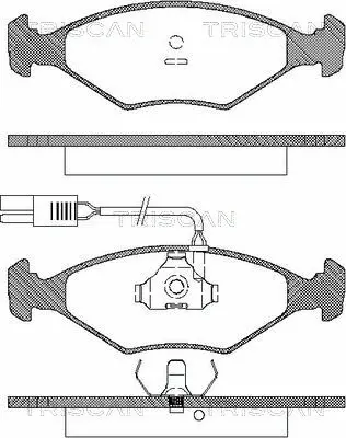 Brake Pad Set, disc brake (8110 15902)