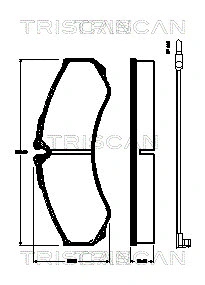 Brake Pad Set, disc brake (8110 25026)