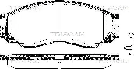 Brake Pad Set, disc brake (8110 42009)