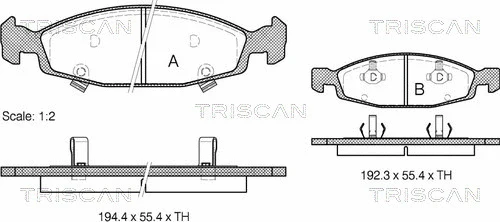 Brake Pad Set, disc brake (8110 80527)