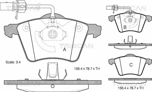 Brake Pad Set, disc brake (8110 29026)