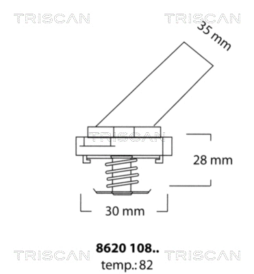 Thermostat, coolant (8620 10882)
