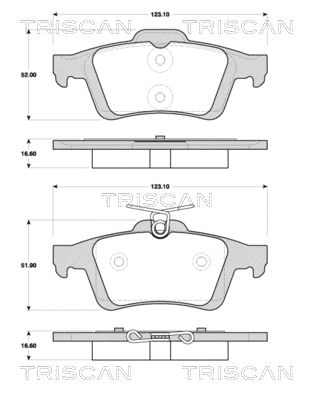 Brake Pad Set, disc brake (8110 10570)