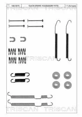 Accessory Kit, brake shoes (8105 682002)