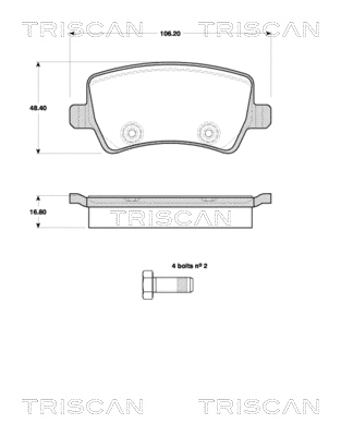 Brake Pad Set, disc brake (8110 10564)