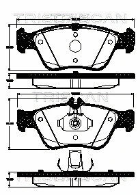 Brake Pad Set, disc brake (8110 23057)