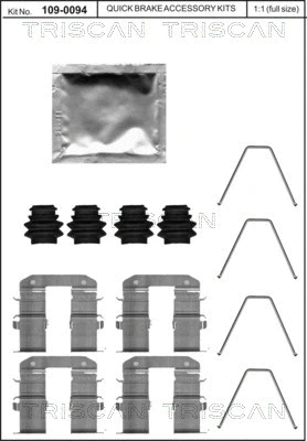 Accessory Kit, disc brake pad (8105 431651)