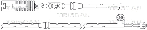Warning Contact, brake pad wear (8115 11037)