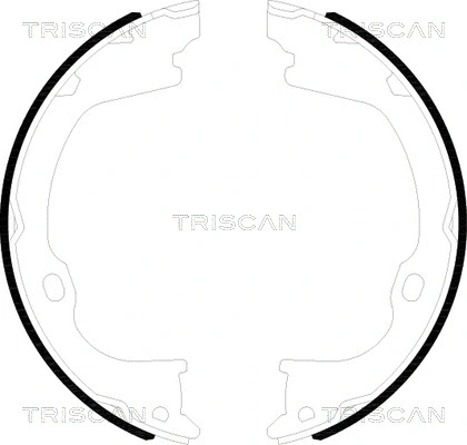 Brake Shoe Set, parking brake (8100 80019)