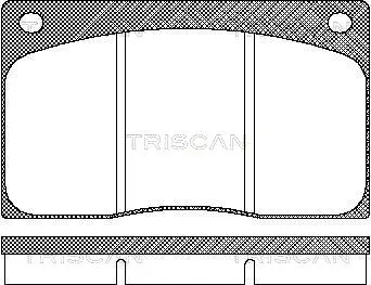 Brake Pad Set, disc brake (8110 10799)