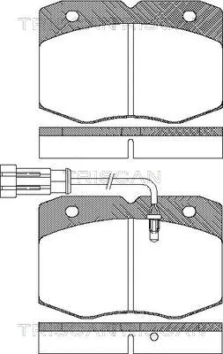Brake Pad Set, disc brake (8110 15034)
