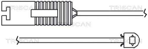 Warning Contact, brake pad wear (8115 11005)